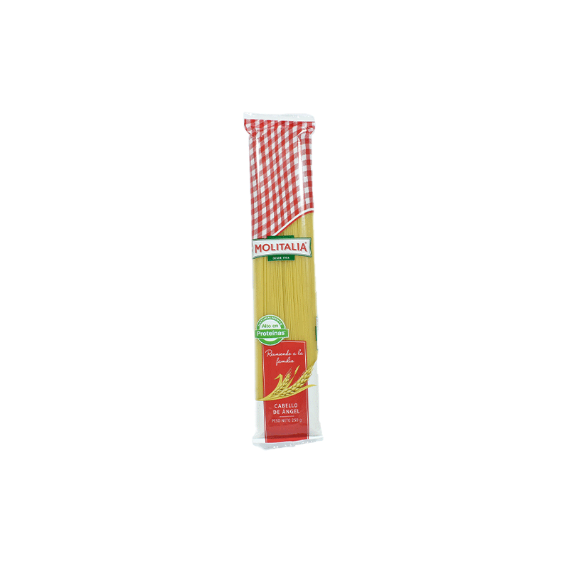 Fideos Cabello de Angel Molitalia Bolsa 250 g.